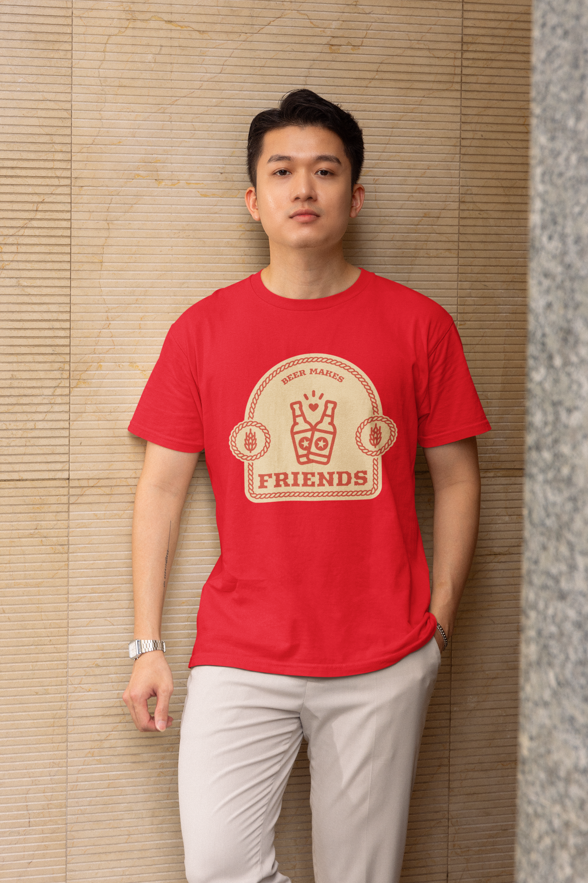 Red Beer Theme T-Shirt