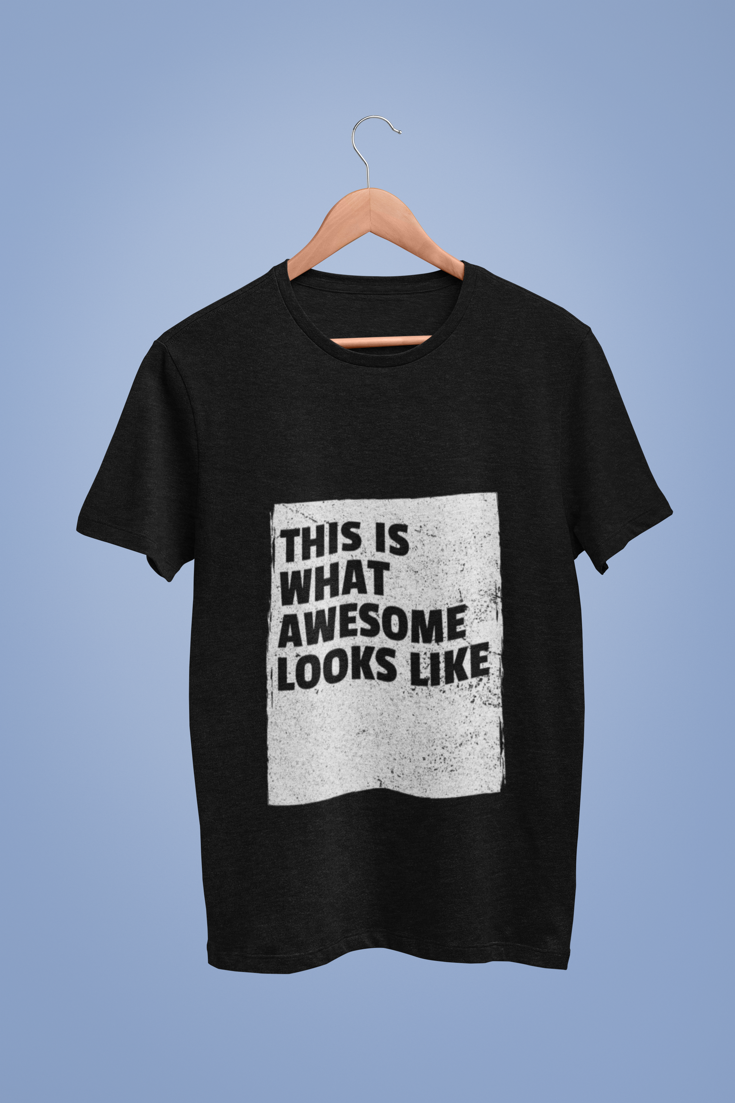 Black Cool Typography T-Shirt