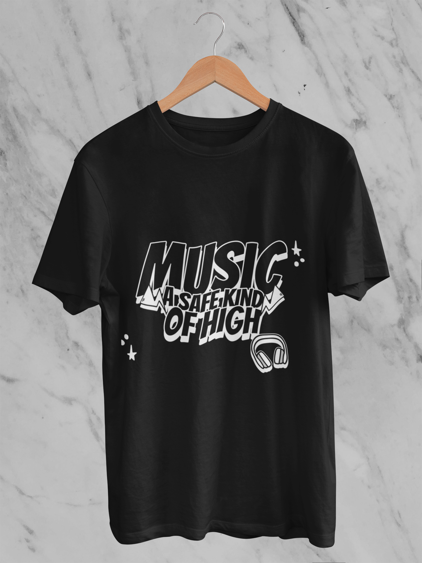 Black Music Theme Plus Size T-Shirt