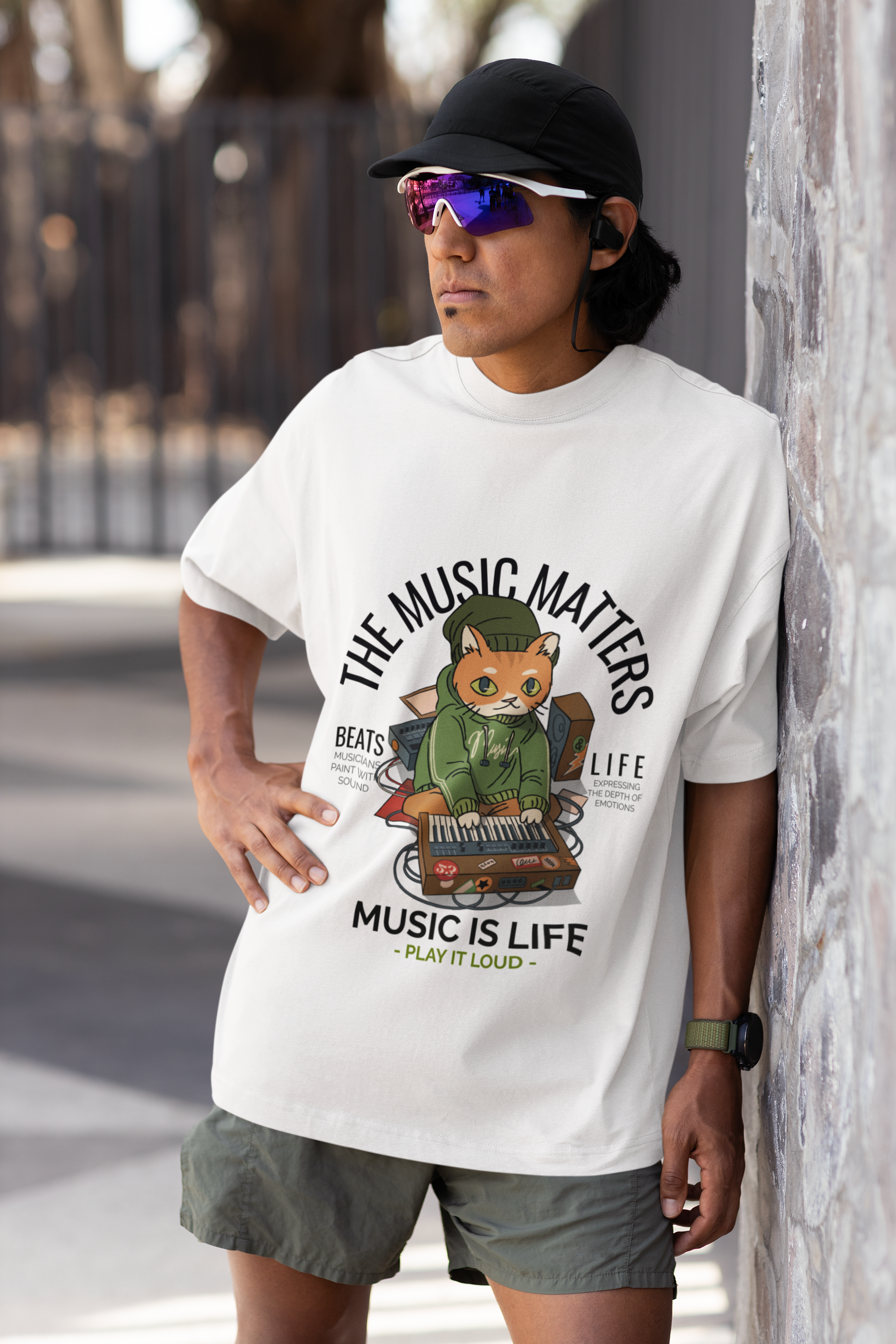 White MusiC Is Life T-Shirt