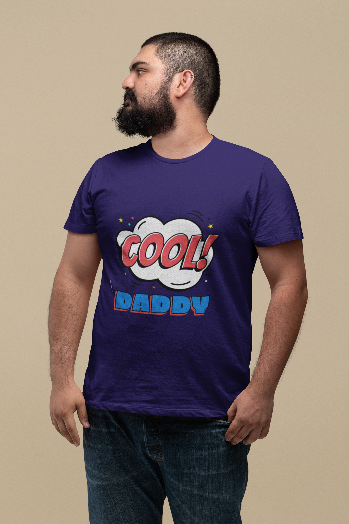 Navyblue Cool Dad T-Shirt