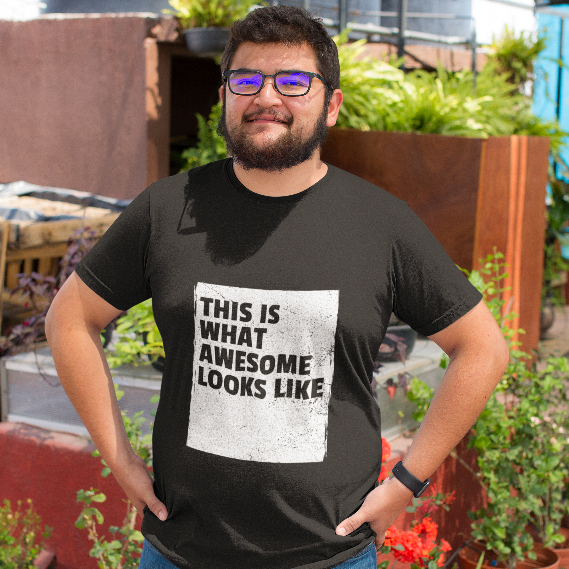 Black Cool Typography T-Shirt